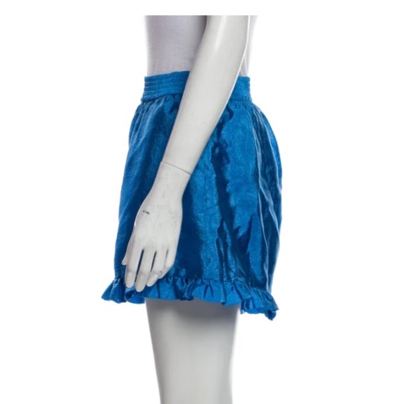 Stine Goya silky viscose shorts - blue - size M - Picture 2 of 4